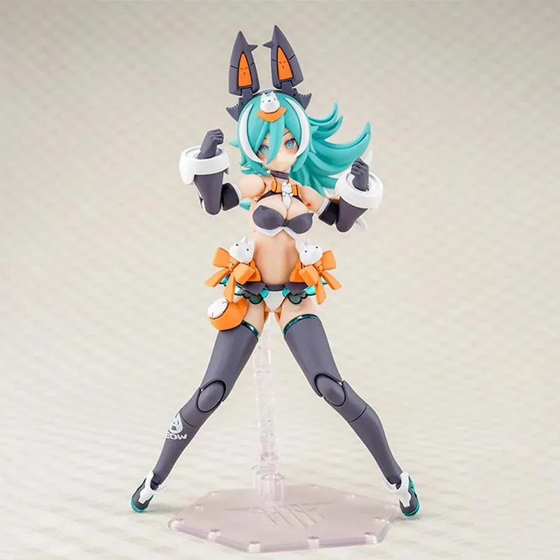 Kotobukiya Megami Device Model Kit Puni Mofu Lang Anime Figure Building Kit Mobile Suit Girl Action Figures Toys For Boys Gift