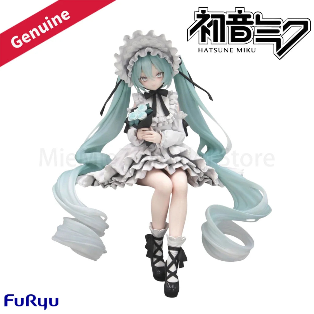 Original Genuine FuRyu Prepainted Noodle Stopper Figure Piapro Characters Hatsune Miku Vintage Doll H=150mm Garage Kit Model