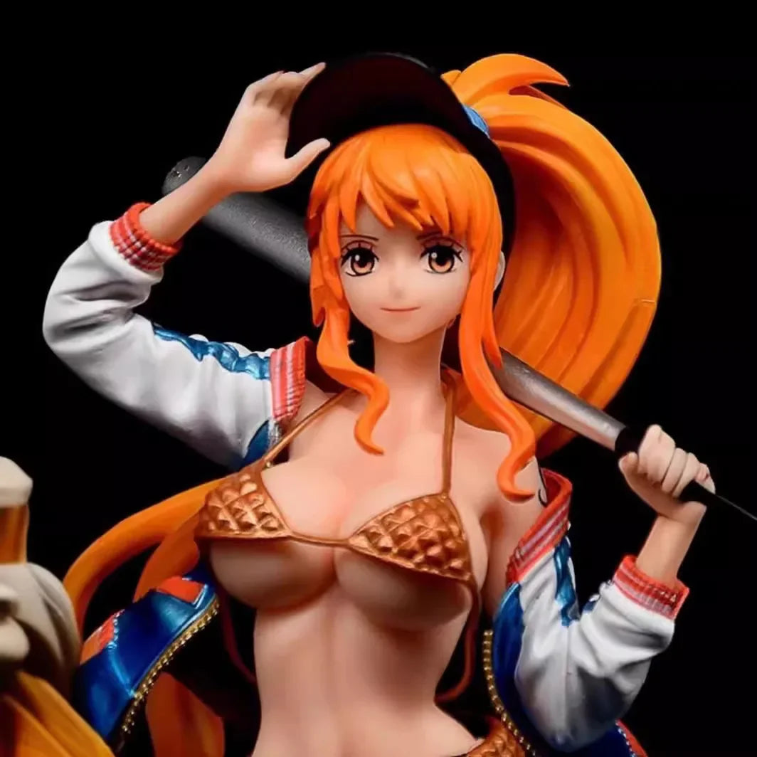 Nami Anime Figure Thief Cat Nami Figurine Pvc Statue Model Dolls Collectible Room Ornament Children Toys Gifts