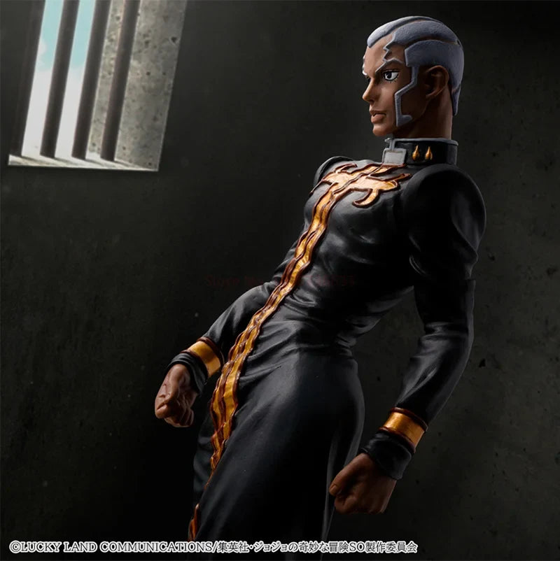 Original Bandai Judai JoJo's Bizarre Adventure Stone Ocean Kujo Jolyne Jotaro Weather Report Anasui Pucci Emporio Figure Toys