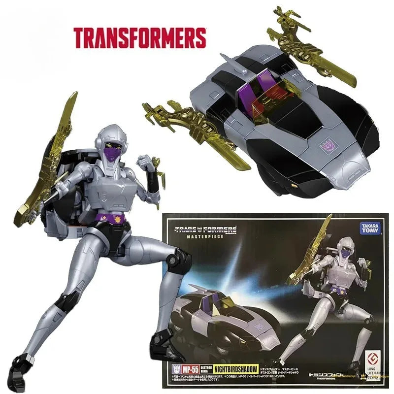 New Original Transformers Masterpiece MP-55 Nightbirdshadow 15Cm Anime Original Action Figure Model Toy Birthday