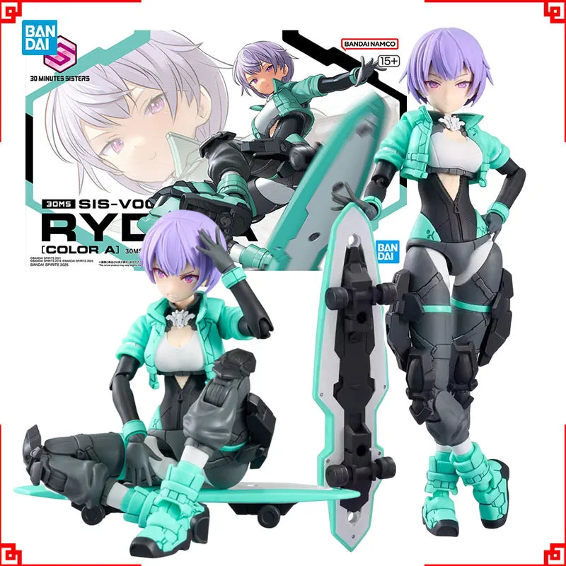 Bandai 30MS Model Kit Anime Figures SIS-V00 Rydira Color A Action Figure Building Kit Collectibles Model Toys For Boys Gift