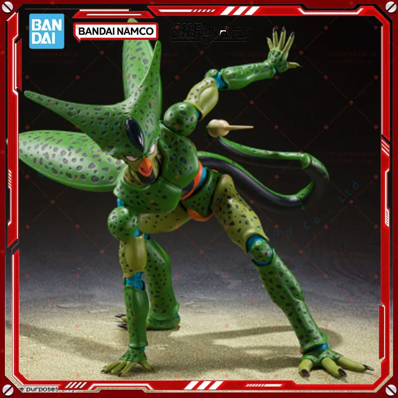 Dragon Ball Z SHF Cell First Form Anime Action Figure Genuine Model Kit Collection Finished Toys for Wholesale