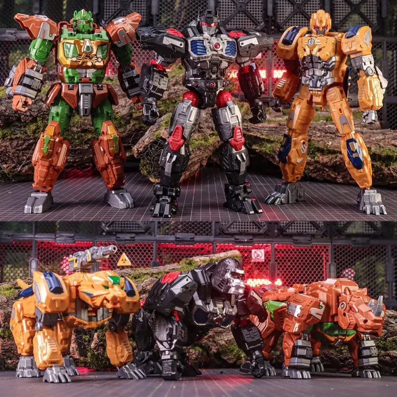 LIJIANG New 23CM Big Size Transformation Toy Aircraft Model Kid Classic Robot Car Action Figures Plastic Model Boys