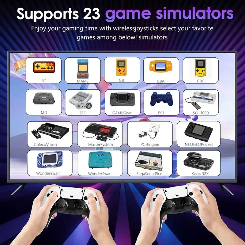 M15 40000 video game 4k pro game stick 64g console 2.4g double wireless 4k controller retro game TV stick classic games retro