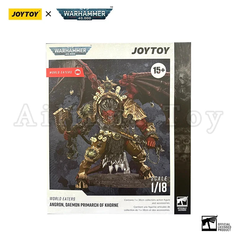 JOYTOY 1/18 Action Figure 40K World Eaters Angron Daemon Primarch of Khorne Anime Military Model