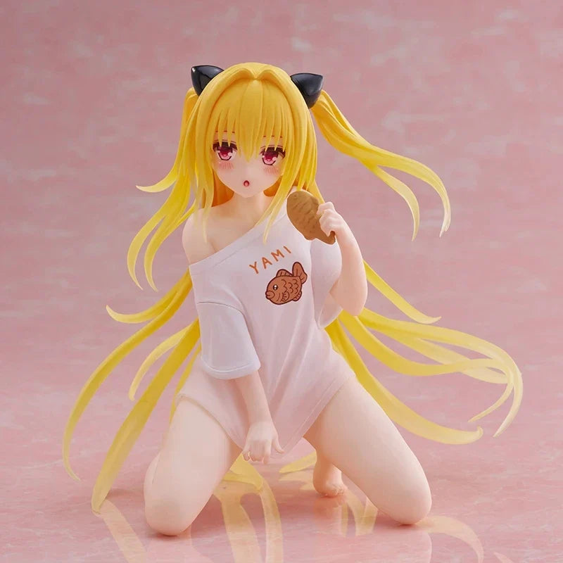[Genuine] Original In Stock Taito To Love-Ru Darkness Desktop Cute Golden Darkness Room Wear Ver Anime Collector Figure Model