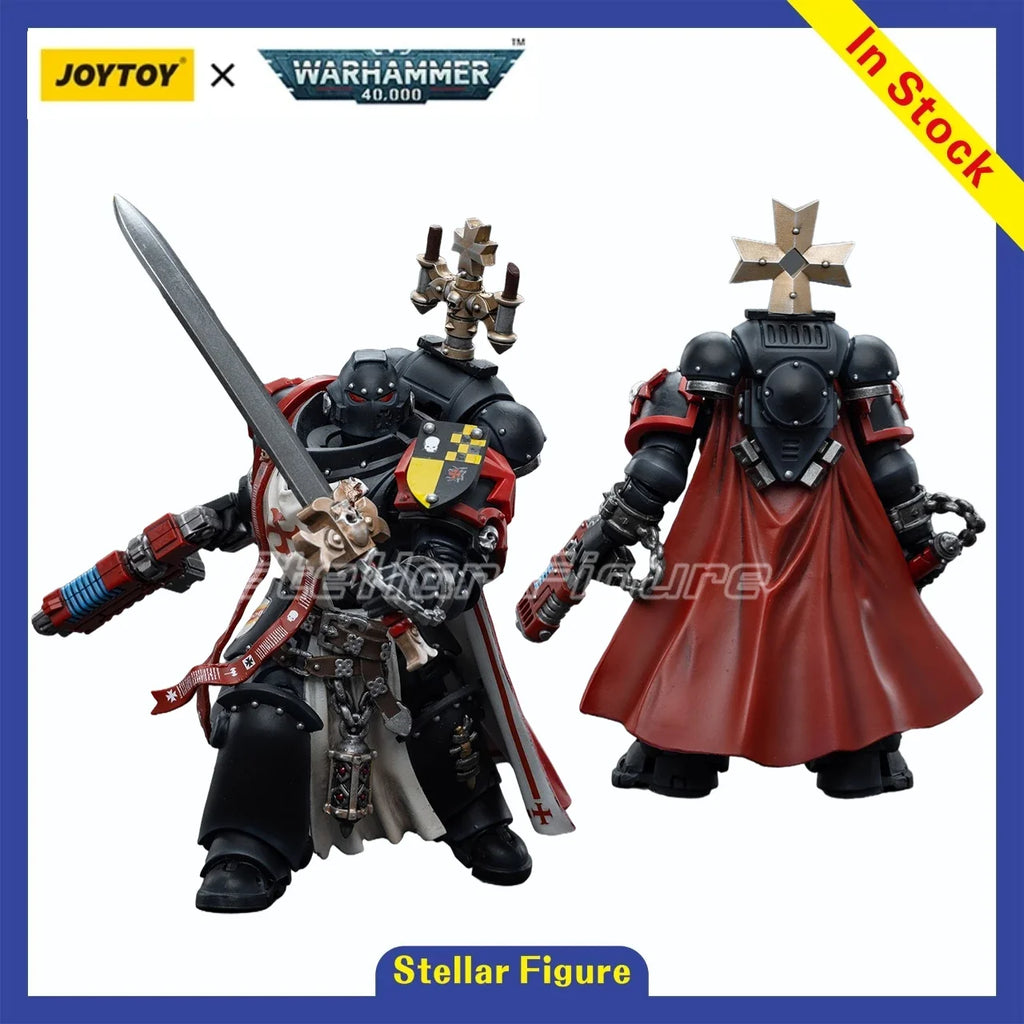 【SF】JOYTOY 1/18 Action Figure Black Templars Sword Brethren Brother Dragen Lombast Model Toys Gifts Collection Ornaments