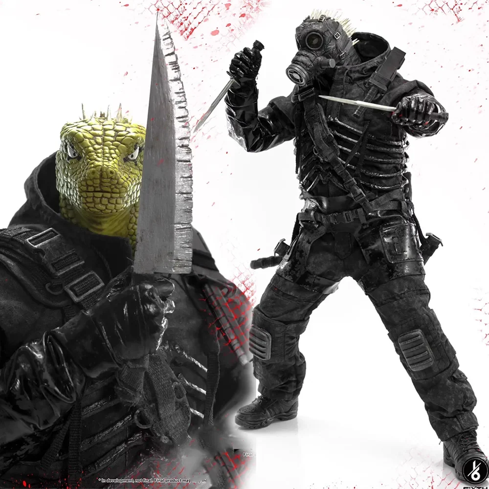 In Stock Threezero 3Z05600W0 1/6 Scale Male Warrior Cayman Lizard Head Full Set 12 Inch Action Figure Body Fans Collection Toys