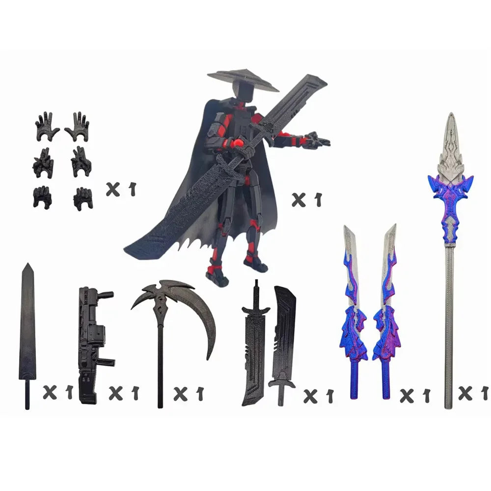 Death/Swordsman/Wukong Movable Lucky 13 Action Figure Titan 13 Action Figures T13 Multi-Jointed Nova 13 Action Figure Dummy