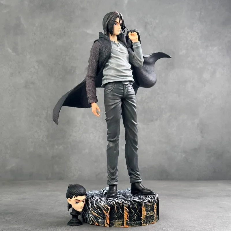 NEW 30cm Attack On Titan Anime Figure Eren Jaeger Action Figure Jaeger Survey Corps Statue Figurine Model Doll Toy Christmas
