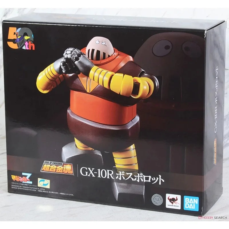 Original Genuine Bandai Anime MAZINGER Z GX-10R Bosh Robot 50th  Model Toys Action Figure Gifts Collectible Ornaments Boys Kids