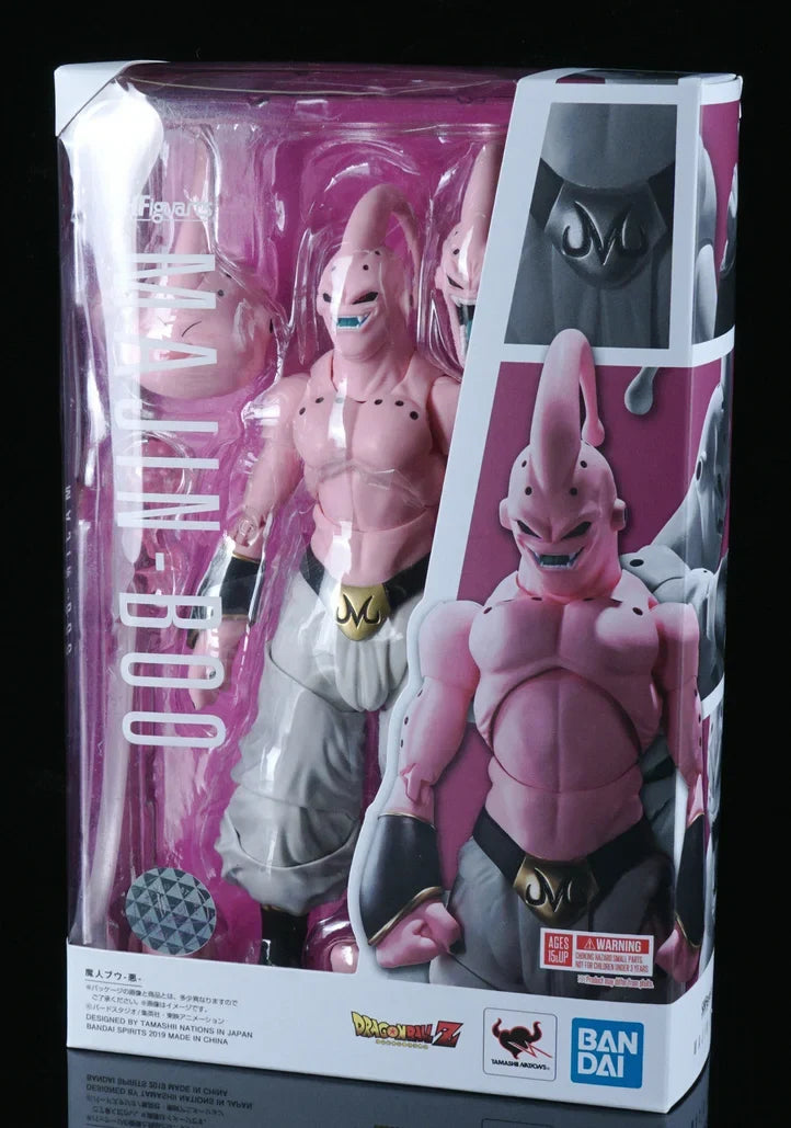 In Stock Bandai Original S.H. Figuarts Majin Buu Evil Dragon Ball Z Anime Action Figure Model Toy Collection Gift