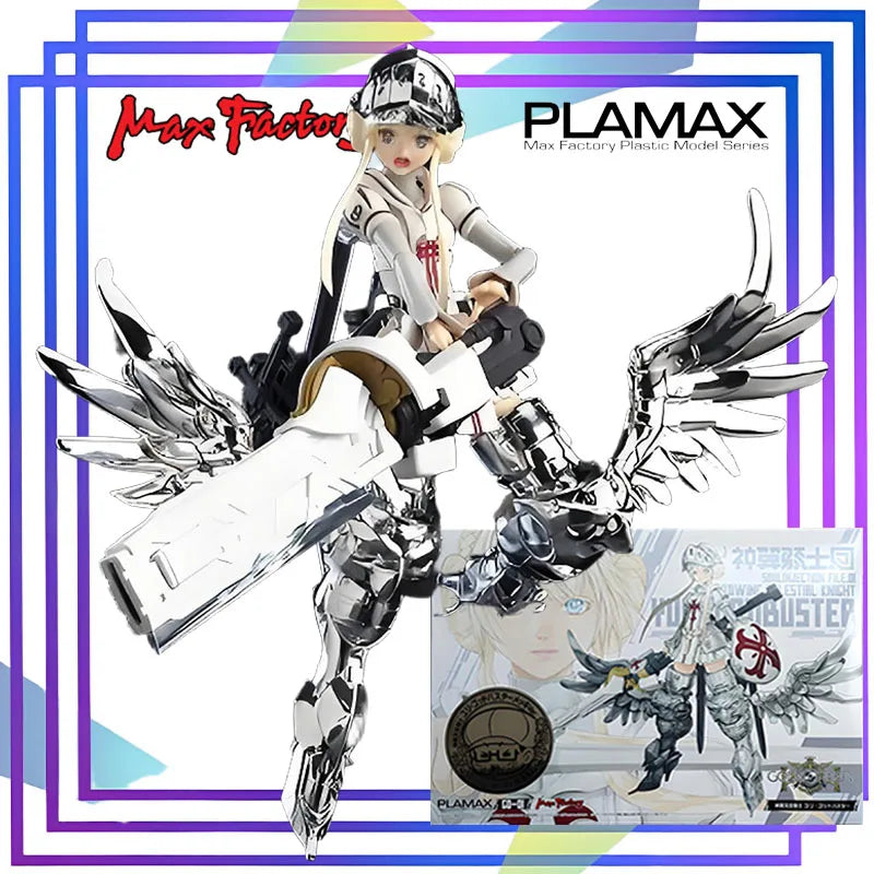 Max Factory PLAMAX Göttlicher geflügelter Himmelsritter Gottestöter Yuri versilberte Actionfigur Bausatz Modell Spielzeug Sammlerstück