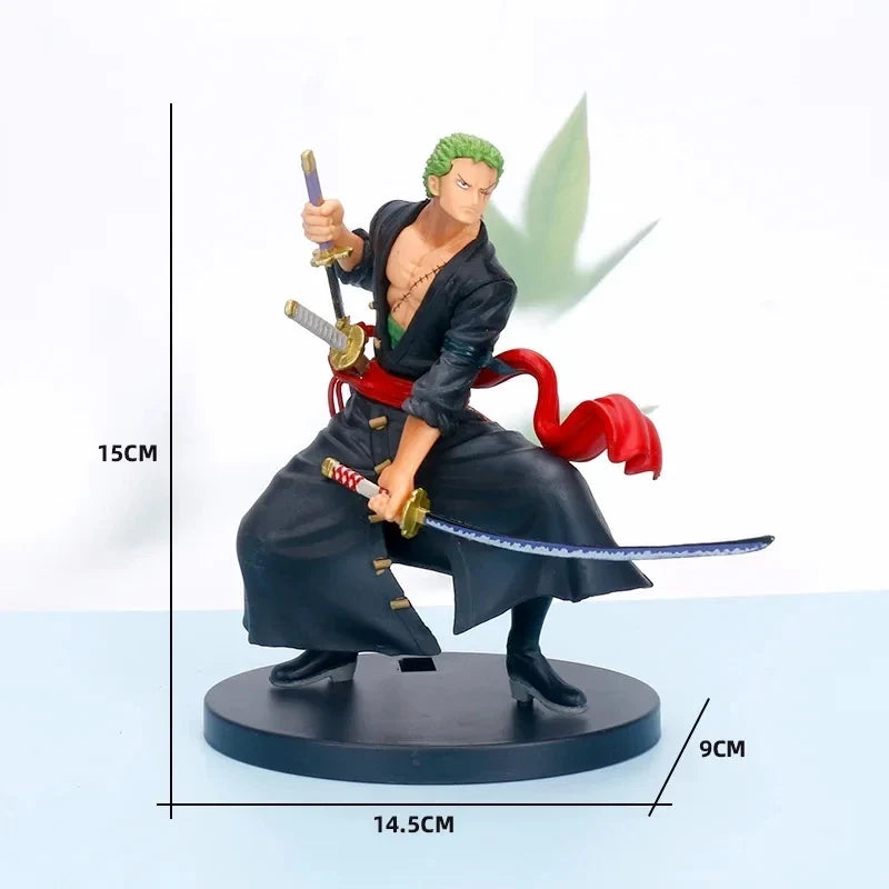 Anime One Piece Roronoa Zoro Figure Art King Sauron Commemorative One Hundred Scenes of the Great Pirates by Eiichiro Oda Model