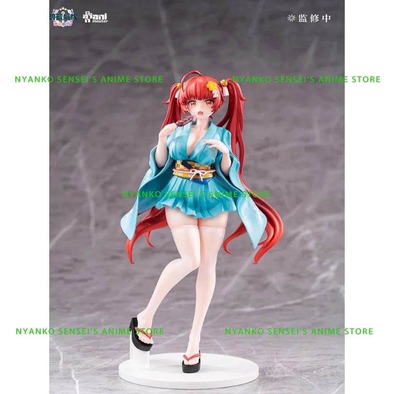 In Stock Animester 1/7 24cm Azur Lane Slow Ahead Honolulu Yukata Ver. Figure Anime Models Toy Doll Gift Hobby Collectible