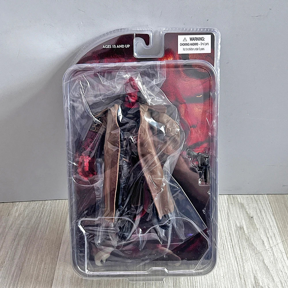 Hellboy Figure Anime Trenchcoat Variant Hellboy Samaritan  PVC Figure Model Toy Doll Christmas Gift