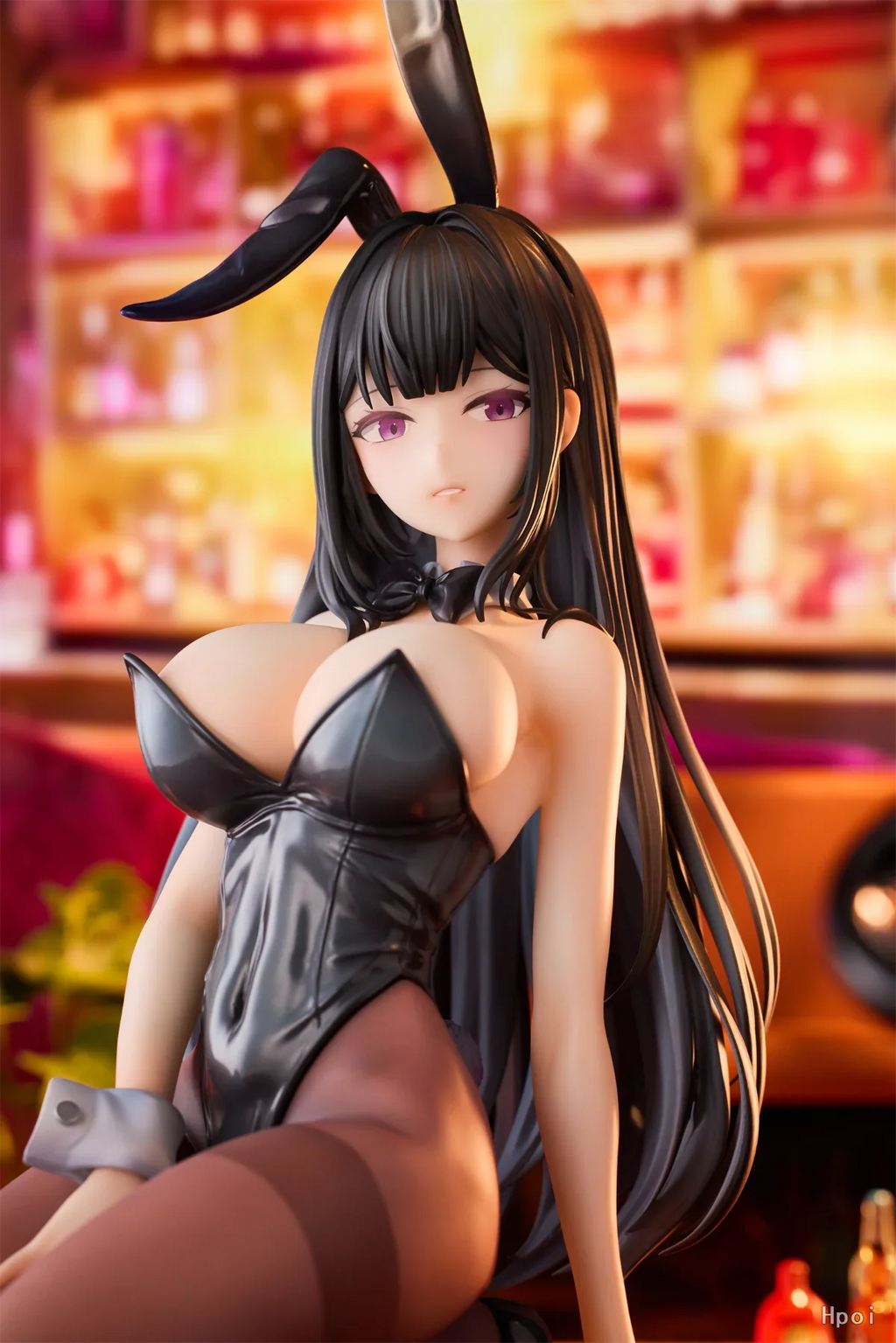 18CM Anime Bunny Girl Hina Figure Sakurajima Mai Black Silk Sexy PVC Detachable Adult Series Peripheral Collection Display Gift