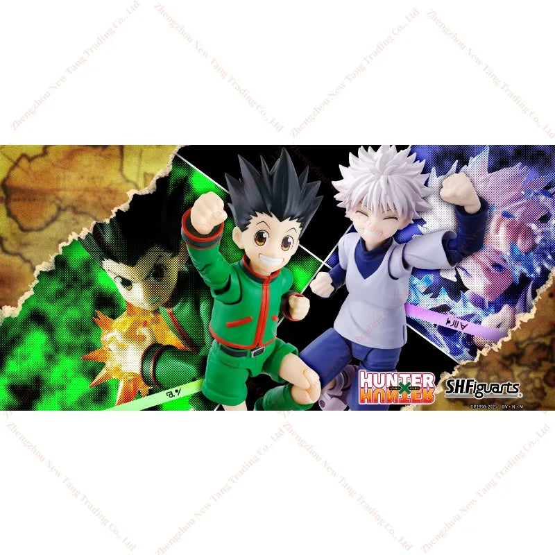 Original Bandai Shf Hunter x Hunter S.H.Figuarts Killua  In Stock Anime Action Collection Figures Model Toys