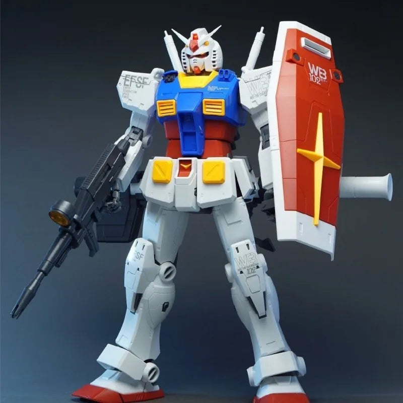 【IN STOCK】FANG DAJING 1/35 RX-78-2 original 7802 Assembly Model Kit Action Figures Action Figure Toy With LED Christmas gift