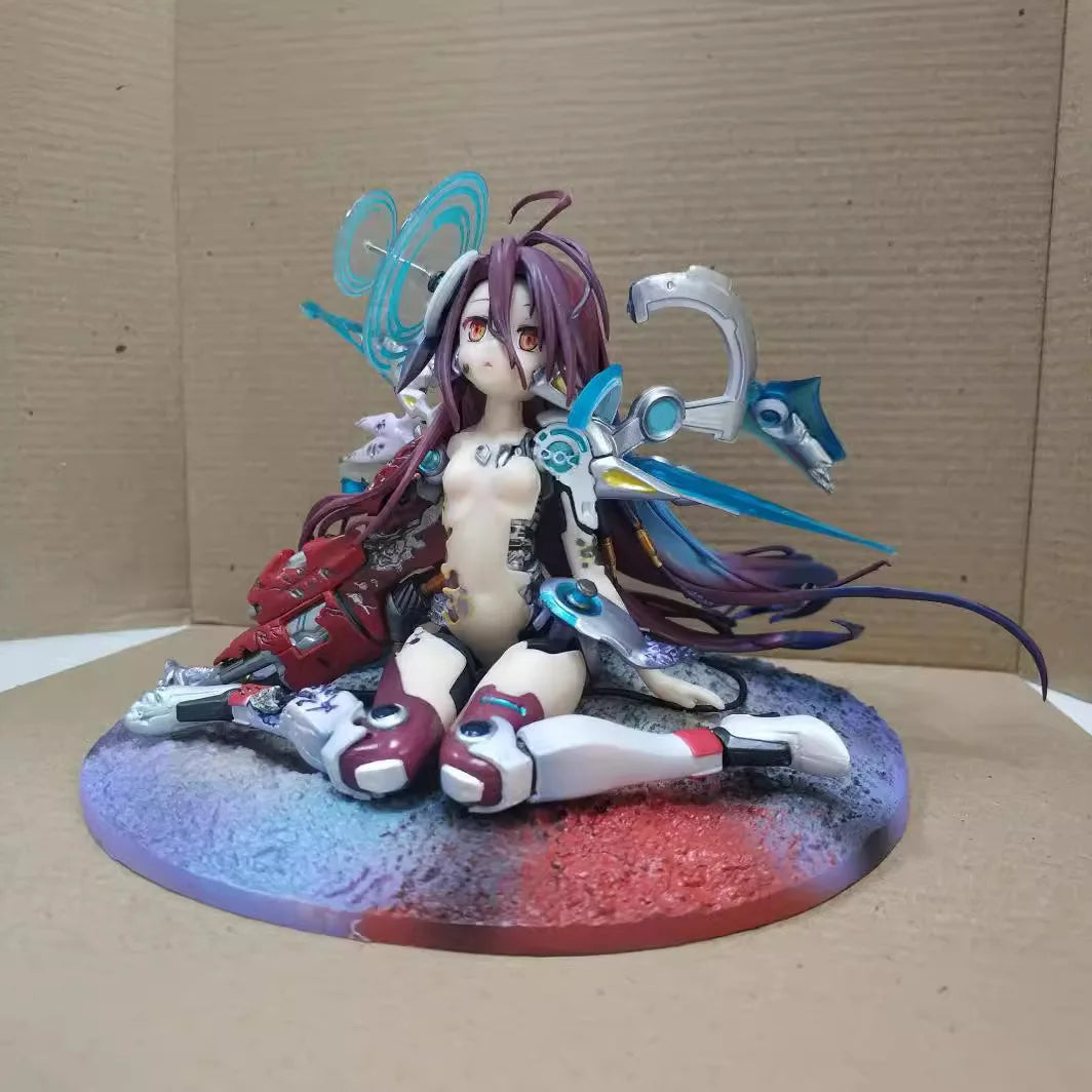 13cm No Game No Life: The Movie Version Shuvi (S2) Seated Pose Version Anime Figure Model Statue Collection Desktop Decoration