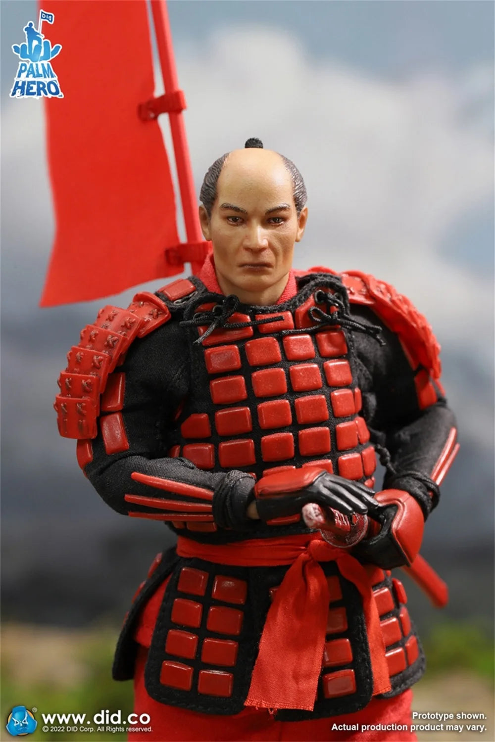 1/12 DID XJ80016A Old Vintage Asia Japan State Warrior Full Set Moveable Action Figure with Flag Full Set Moveable Action Figure