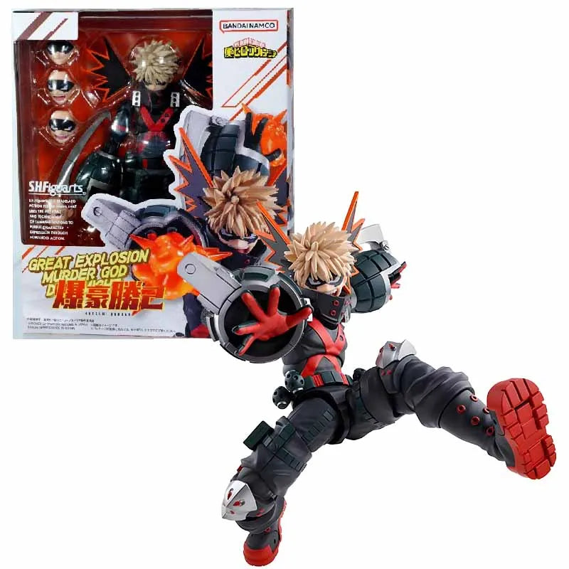 Bandai Original SHF Anime Figure Midoriya Izuku Bakugou Katsuki Action Figure Toys For Boys /Girls /Kids /Christmas Gift