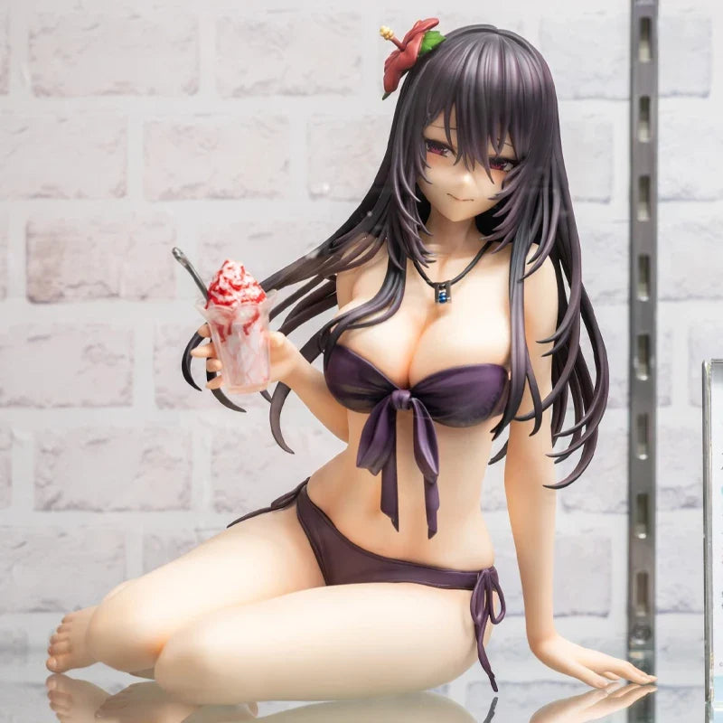 Shy Girls in Love Kasane Minazumi Swimsuit Sexy Anime Girl Figure Hanikami Kanojo wa Koi wo Suru Action Figure Model Doll Toys
