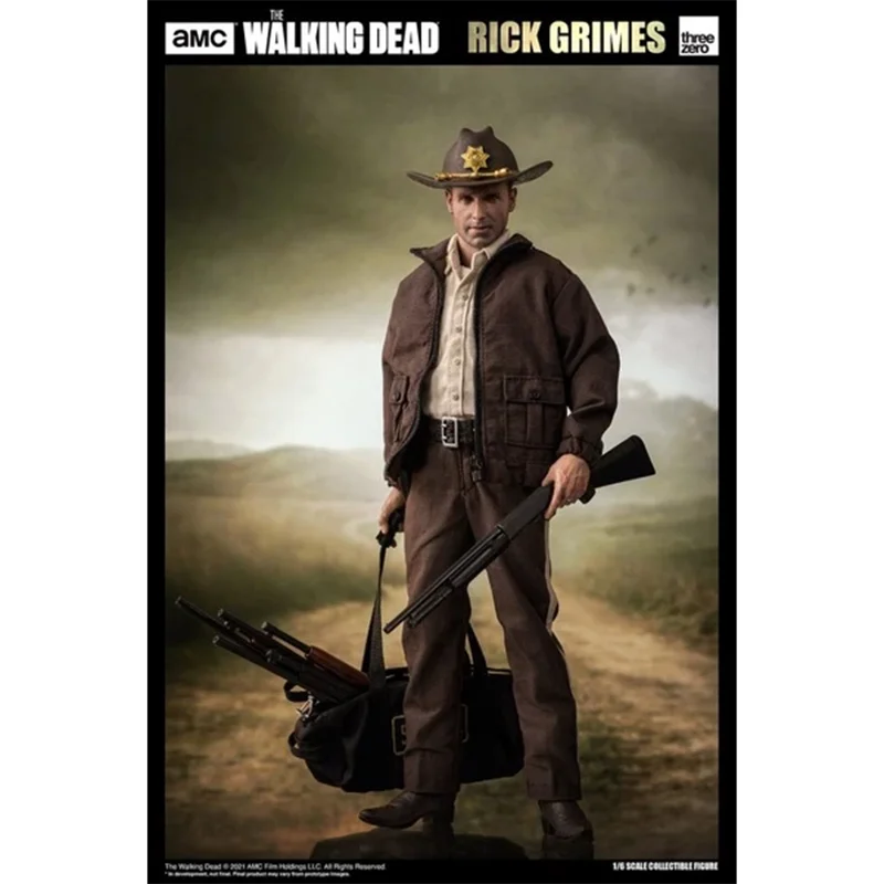 Threezero 1/6 3Z01450W0 The Walking Dead Rick Grimes Action Figure Model Toys Fan Collection Scene Decoration Gift