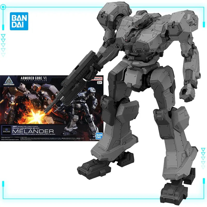 Bandai Original Genuine 30MM Armored Core Ⅵ Fires of Rubicon Balam Industries BD-011 Melander Model Toys Action Figures Gift