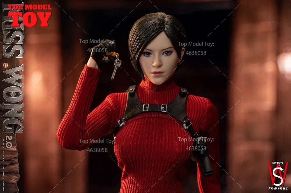 SWTOYS 1/6 FS062 MISS WONG 2.0 Moveable Eye Double Head Sculpture Model Full Set 12" Female Soldier Action Figure Body Dolls