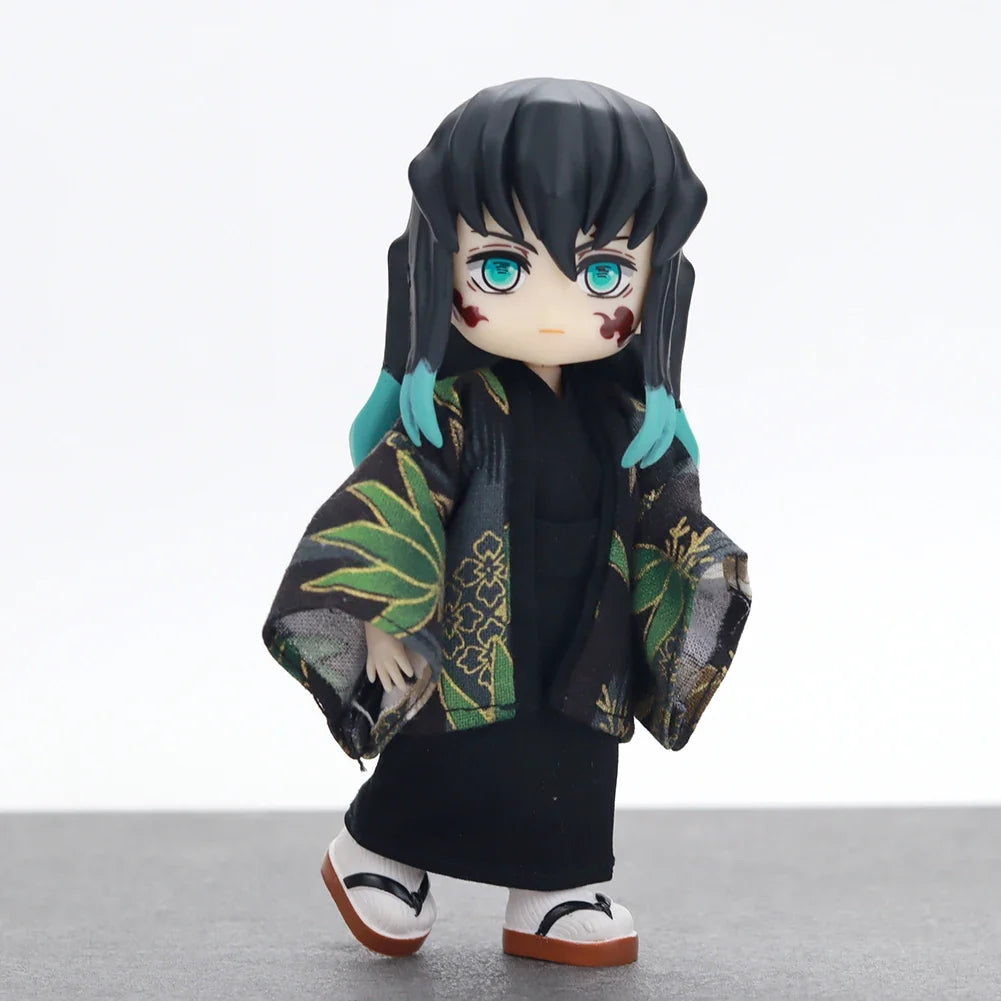 Demon Slayer Kimono Ver Complete Action Figures Bjd Anime Character Mitsuri Kanroji Giyu Tomioka Collectible Model Birthday Gift