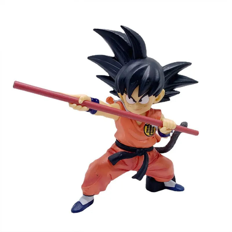 Anime Figurine Dragon Ball Son Goku Q Version Action Character Cartoon Desktop Ornament PVC Model Statue Collection Toys Gifts