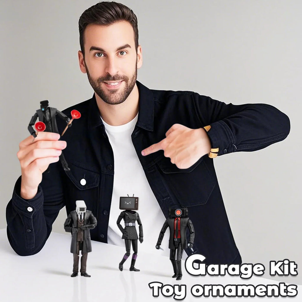 Toilet Figure, Dark Speakerman Collectible Figure, Action Figure Collectible Action Figure Includes Interchangeable Accessories