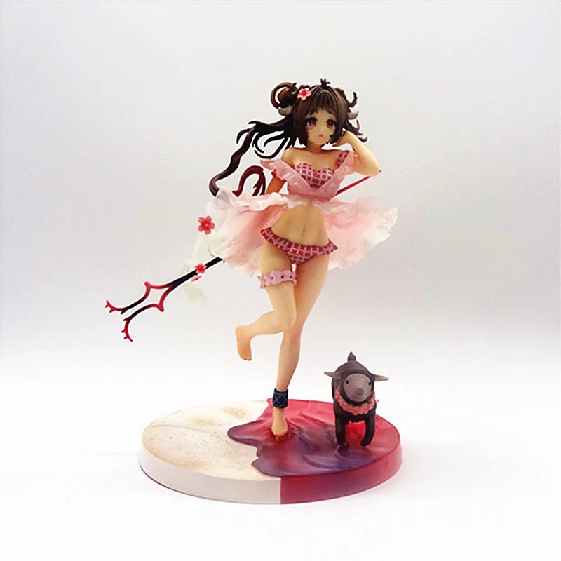 Arknights Eyjafjalla Sheep Ver Racing Outfit Anime Girl Model Figure PVC Statue For Collection Gift Wholesale Desktop Display