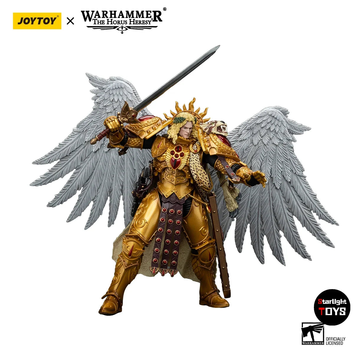 【JOYTOY】1/18 Action Figure Warhammer 40K The Horus Heresy Blood Angels Sanguinius Primarch of The IXth Legion Toy Doll
