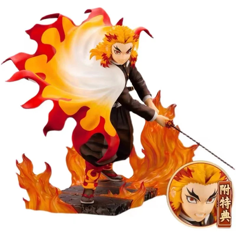 Kotobukiya Original ARTFX J Statue Demon Slayer Rengoku Kyoujurou Anime Collectile Figure Model Action Figure Toys Gifts