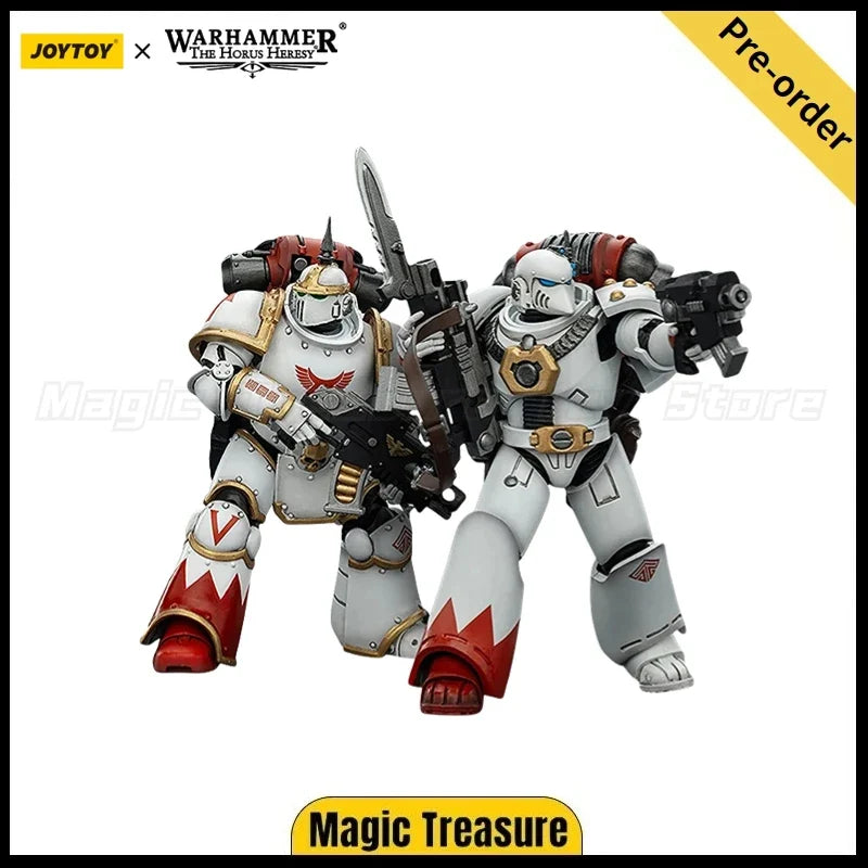 【Pre-sale】JOYTOY Warhammer40K The Horus Heresy White Scars MKIll Tactical Legionary MKVI Tactical Legionary 1/18 Action Figure