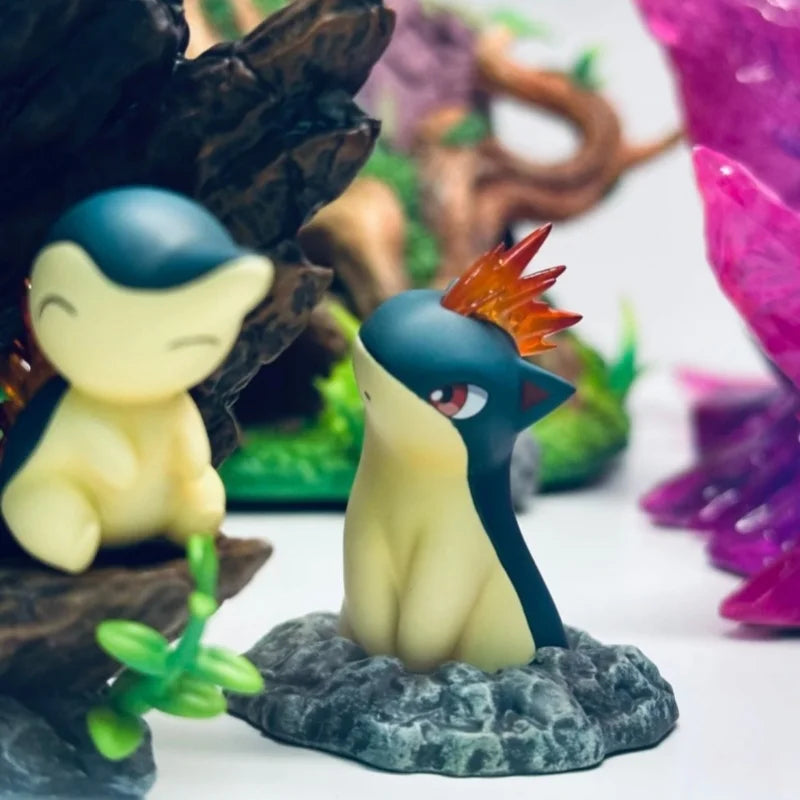 Anime Pokemon Typhlosion Figures A Day With Benny Collect Pvc Model Statue Desk Decoration Collection Children Birthday Gift Toy