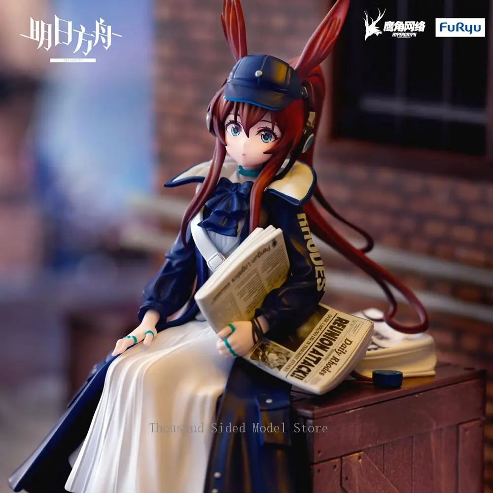 In Stock Original FuRyu Noodle Stopper Figure Arknights Amiya  (Shinbun Haitatsuin Ver.) Action Figure Anime Collectible Toys