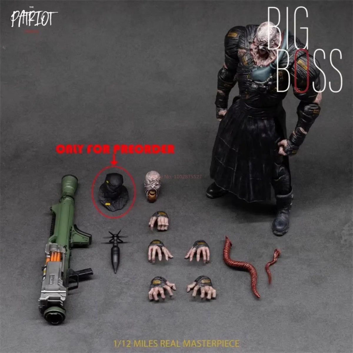 In Stock Genuine Patriot Studio Resident Evil Nemesis-T Type /Big Boss Model 22cm Pvc Action Figure Figure Decoration Gift
