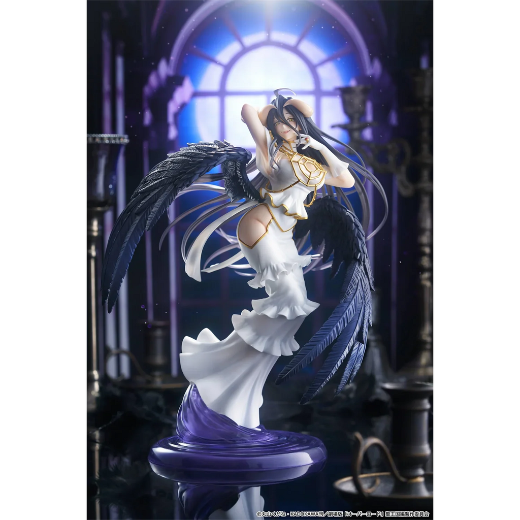 Original TAITO T-most OVERLORD Albedo white demon PVC Anime Figures Action Figure Model Toys