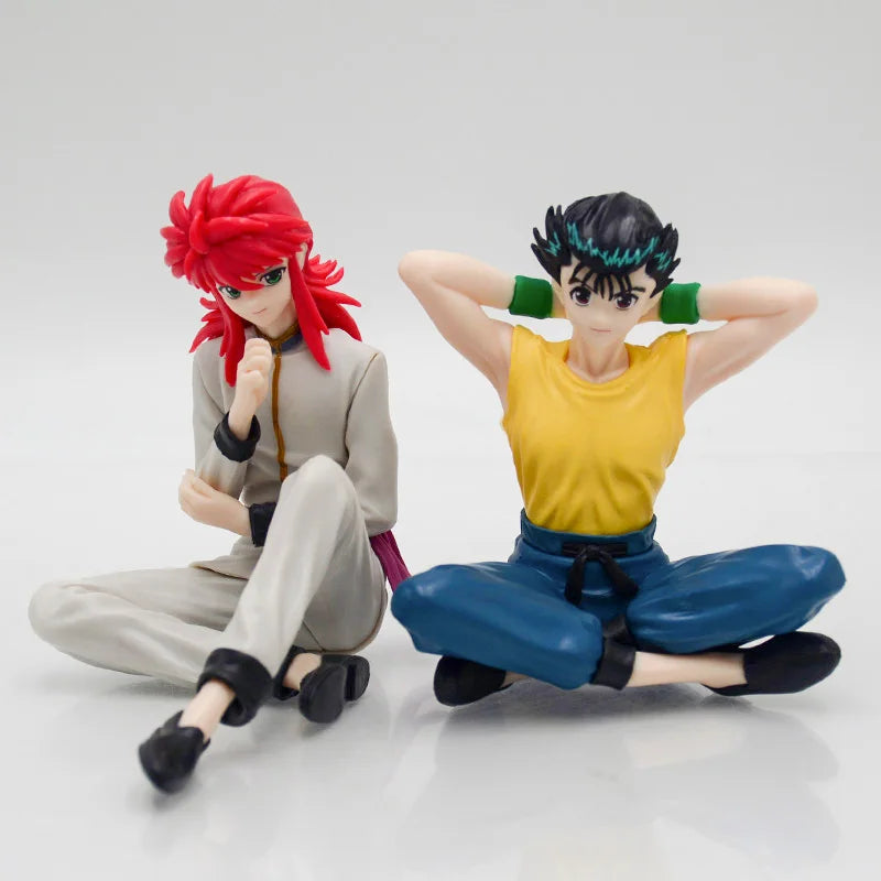 23cm ARTFX J YuYu Hakusho Hiei Anime Figure Youko Kurama/Yusuke Urameshi/Shuichi Minamino Action Figure Gk Model Doll Toys Gifts