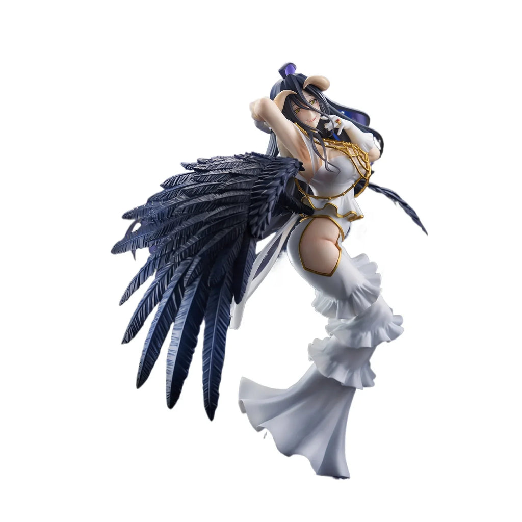 Original TAITO T-most OVERLORD Albedo white demon PVC Anime Figures Action Figure Model Toys