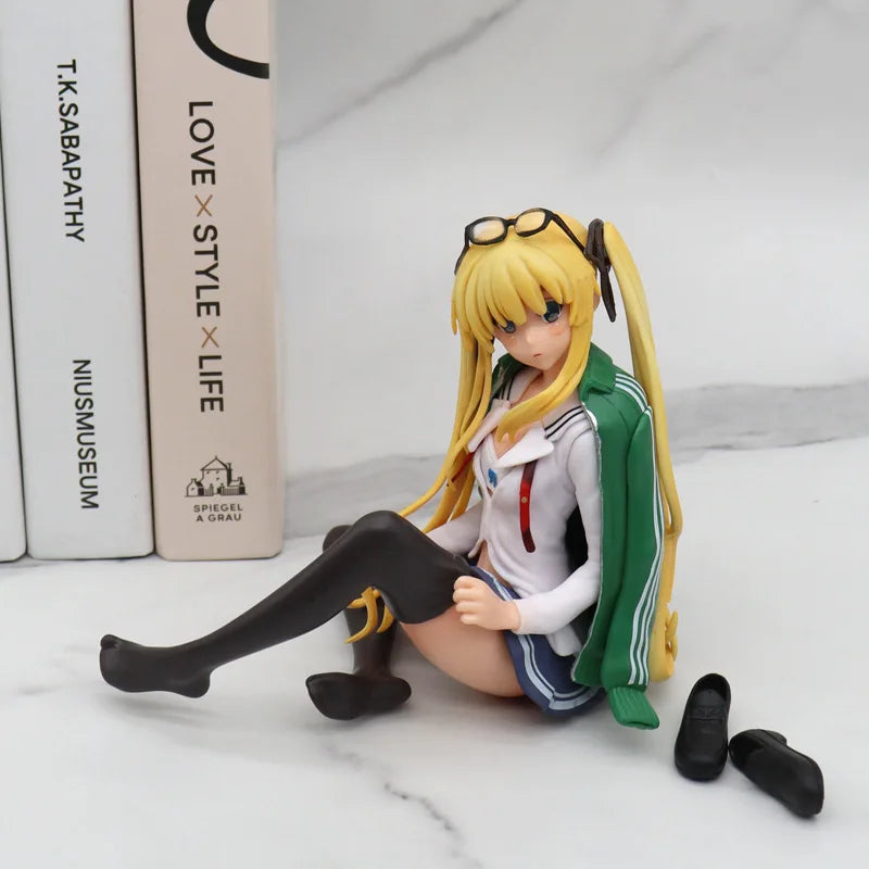 New Doll Model How To Raise A Boring Girlfriend Anime Girl Figure Eriri Spencer Sawamura Sitting Posture Car Decoration Toy Gift