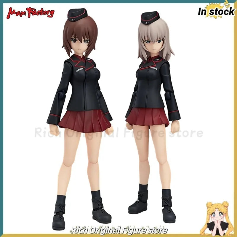 【In Stock】Original Max Factory Figma#332 GIRLS Und PANZER Nishisumi Maho/Henmi Erika Anime 1/12 Action Figure Model Toys