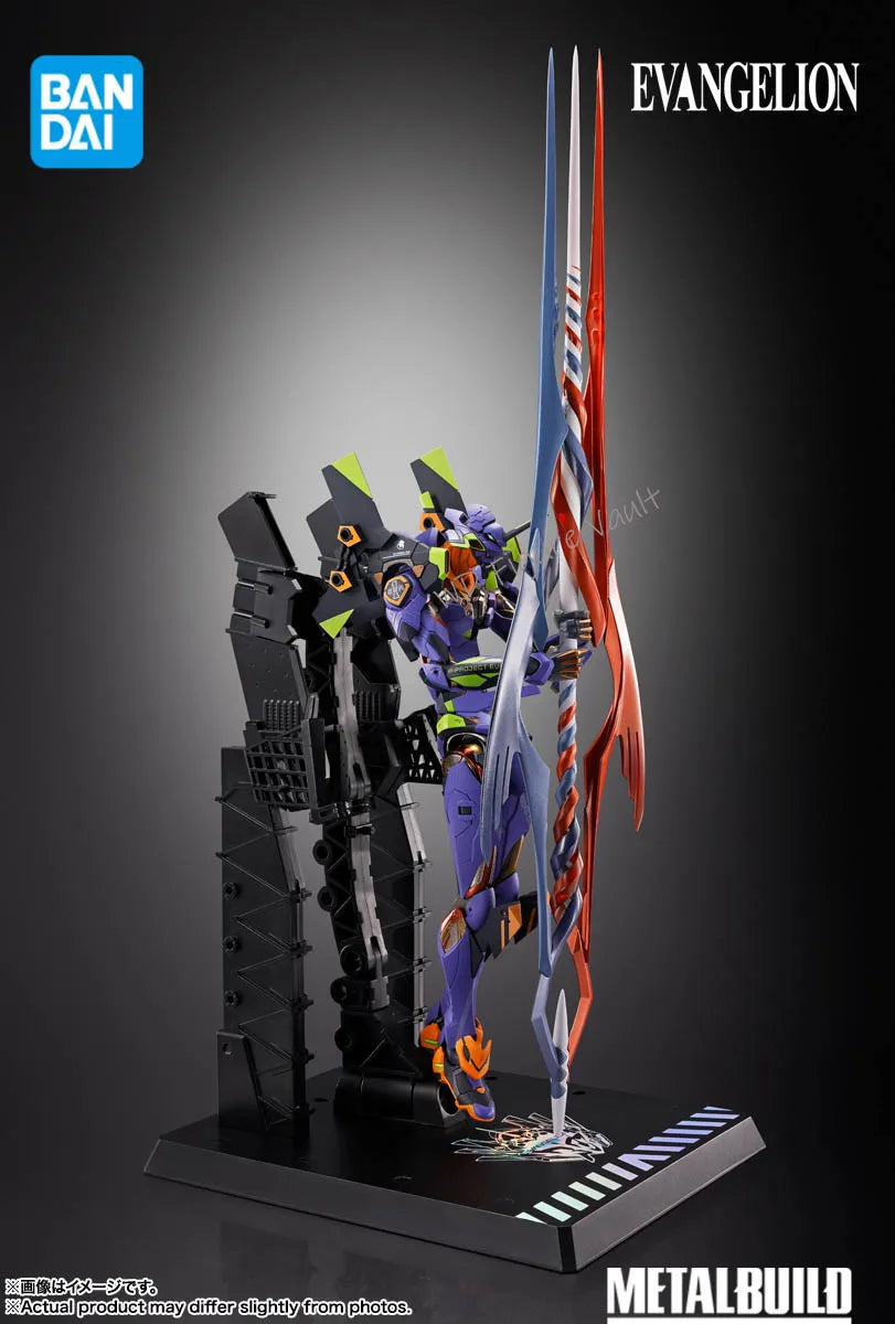 Bandai Evangelion series METAL BUILD Evangelion Unit 30th with the spear of Gaius Figures Anime Model Genuine Boxed Toy Gift