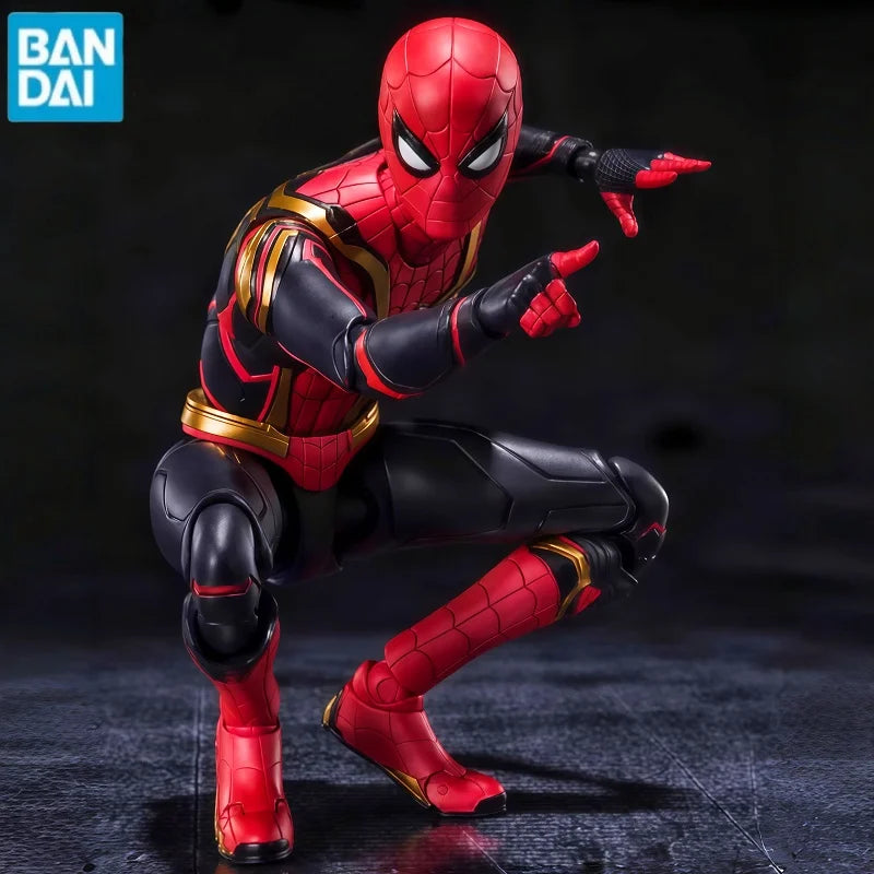 Bandai SHF S.H.Figuarts Soul Limited Spider-Man：integrated Suit No Way Home Anime Action Figure Assembly Model Ornaments Gift
