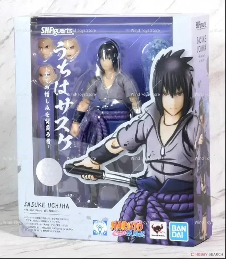Original Shf Naruto Uzumaki Sasuke Madara Uchiha Sakura Haruno Kakashi Hatake Action Figure Model Toys Anime Figura Gift