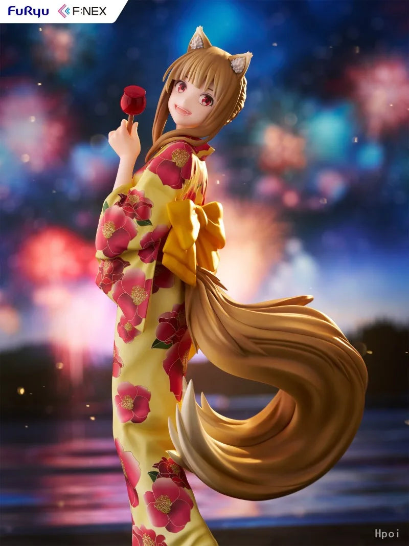 In Stock Original F:NEX MERCHANT MEETS THE WISE WOLF Holo Yukata VER 1/7 2025 New Game Figures Anime Model Collection